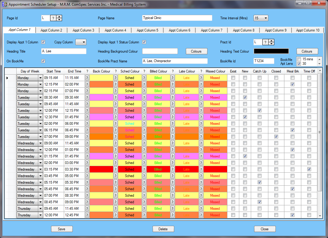 Appointment Scheduler Setup
